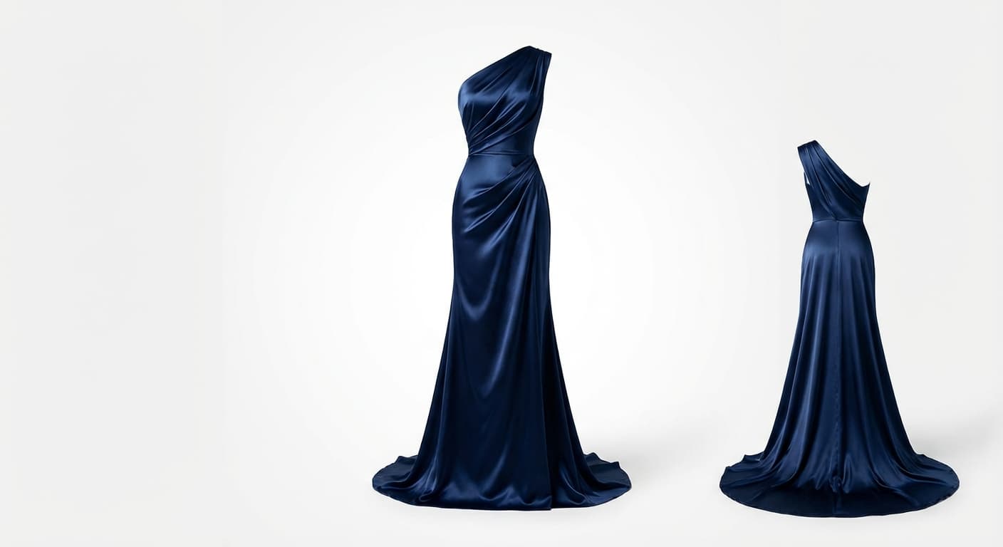 Draped Evening Gown